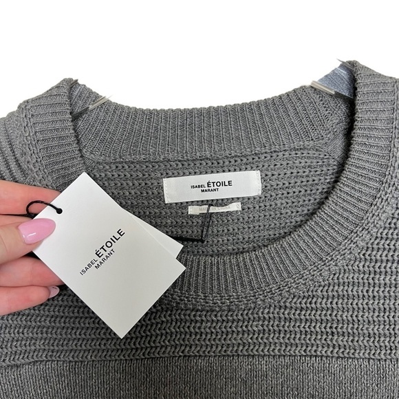 ISABEL MARANT | Etoile Tycia Jumper Gray Sweater Cotton Wool Stretch - Picture 5 of 6